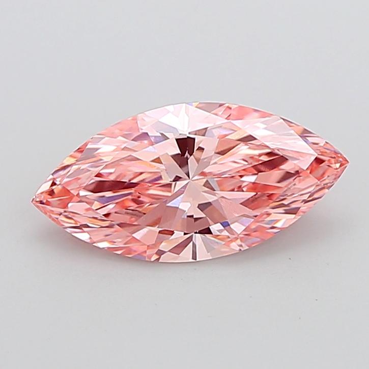 3.05 Ct. Fancy Vivid None Pink Marquise Lab Grown Diamond
