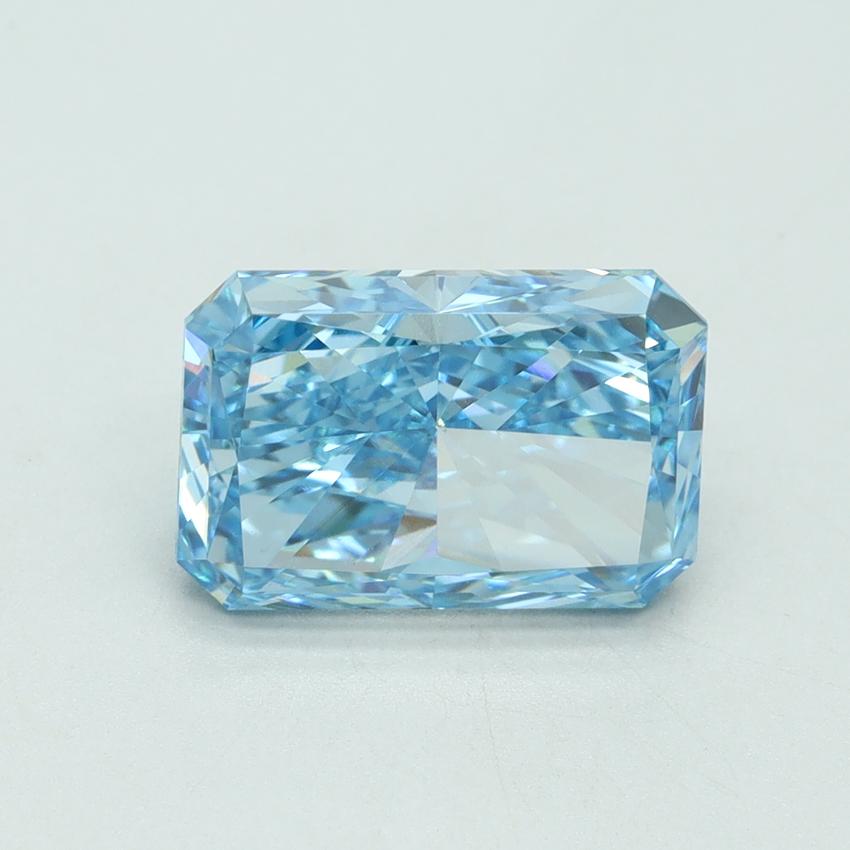 3.00 Ct. Fancy Vivid Blue Radiant Lab Grown Diamond