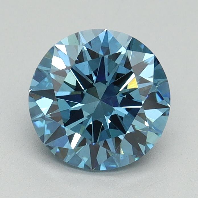 1.12 Ct. Fancy Vivid Blue Round Lab Grown Diamond