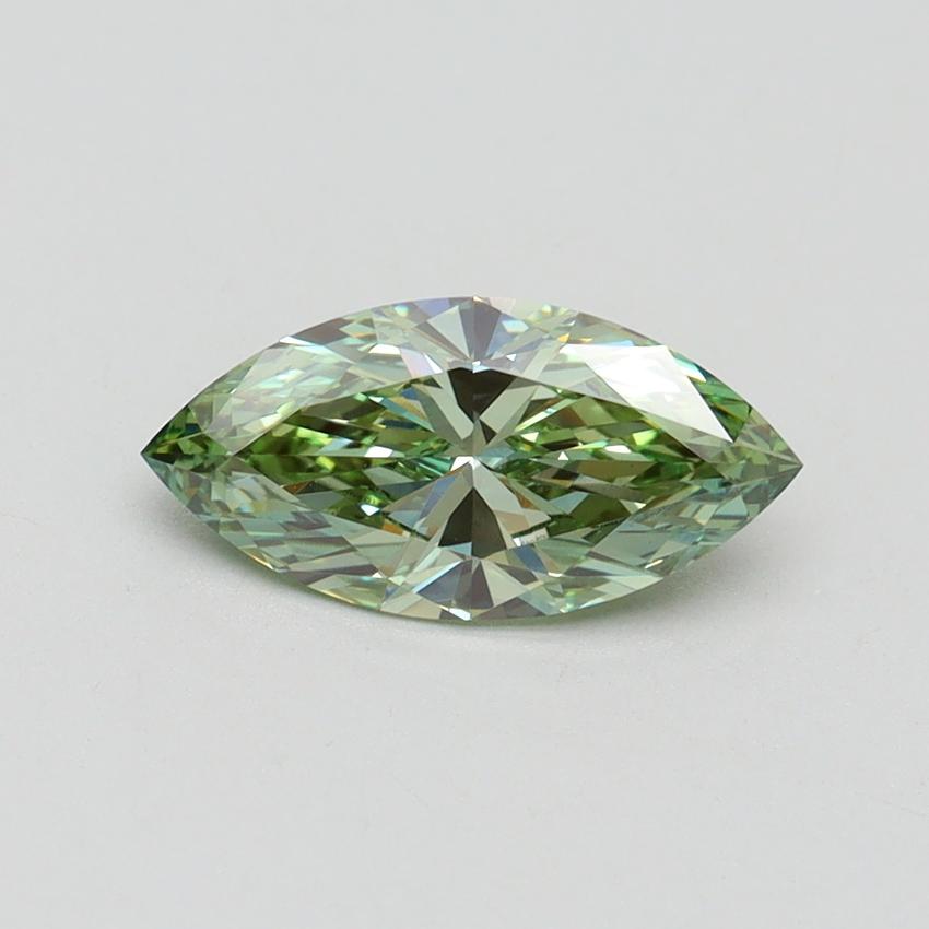 1.01 Ct. Fancy Vivid Green Marquise Lab Grown Diamond