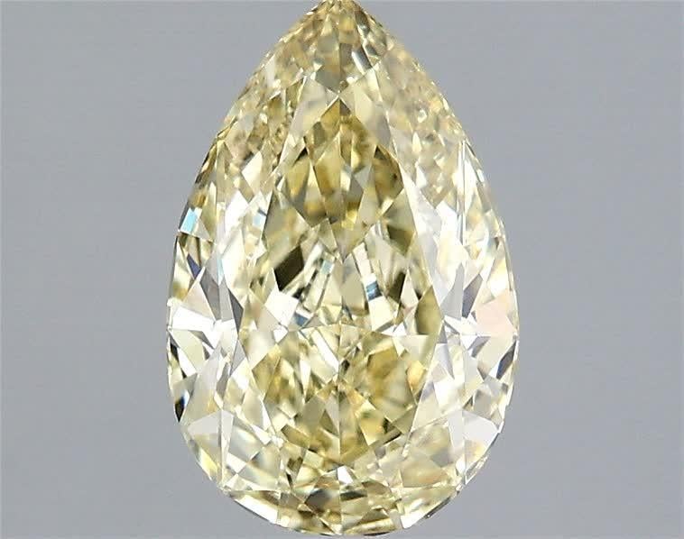 1.58 Ct. Fancy Yellow Pear Lab Grown Diamond
