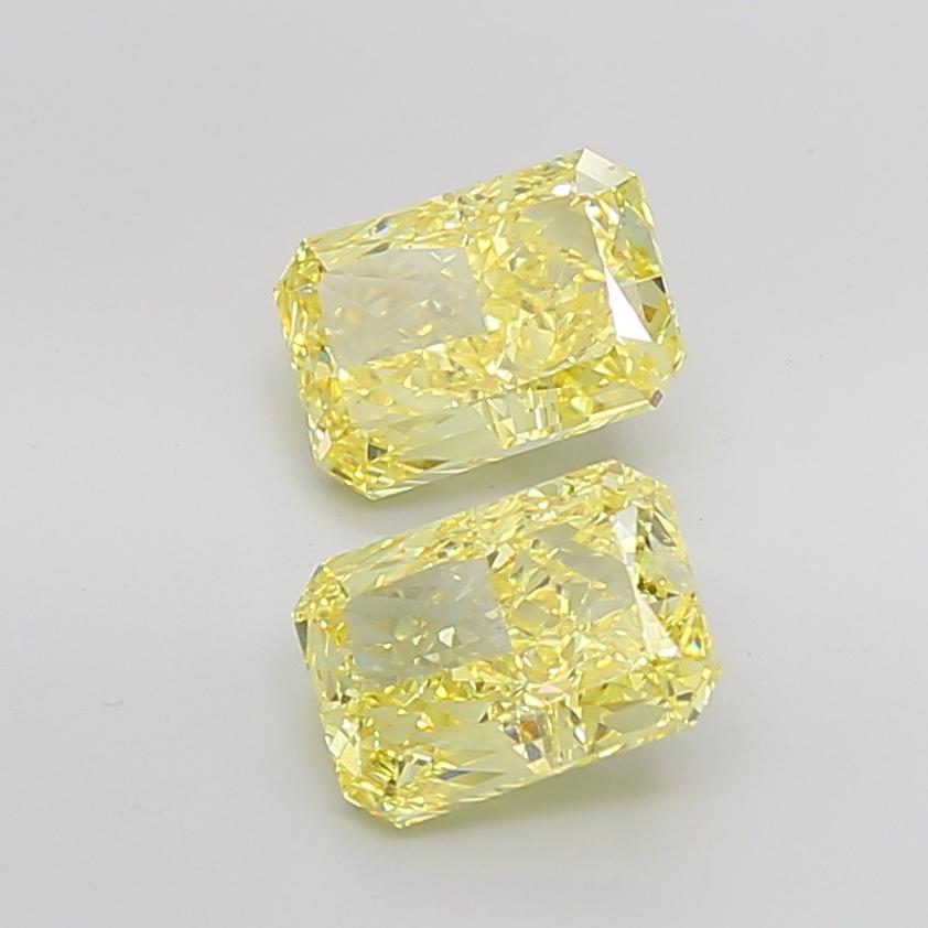 3.07 Ct. Fancy Vivid Yellow Radiant Lab Grown Diamond