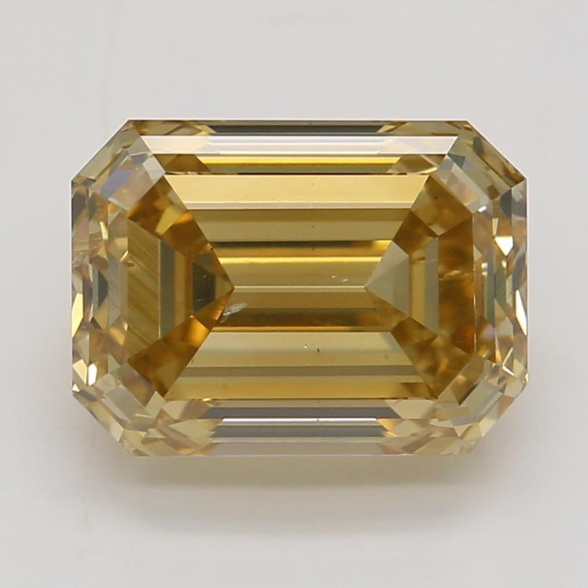 1.72 Ct. Fancy Brownish Orangy Yellow Emerald Diamond