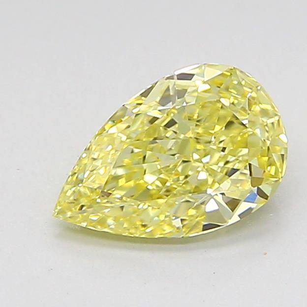 1.08 Ct. Fancy Intense Yellow Pear Lab Grown Diamond