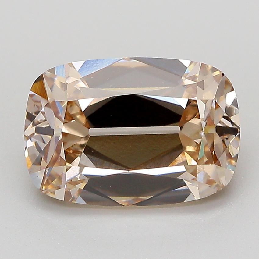 3.12 Ct. Very Light  Brown Cushion Lab Grown Diamond