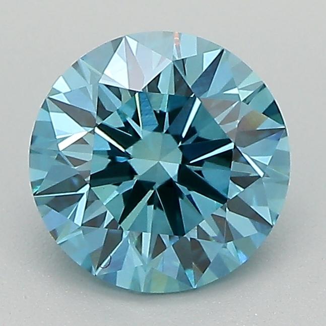1.38 Ct. Fancy Vivid Blue Round Lab Grown Diamond
