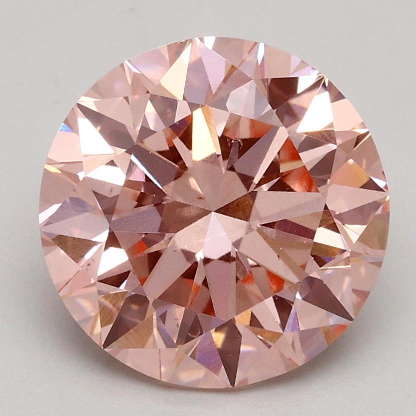 2.36 Ct. Fancy Intense Pink Round Lab Grown Diamond