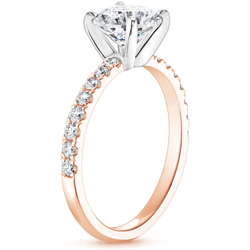 14K Rose Gold Constance Diamond Ring (1/3 ct. tw.), large side view