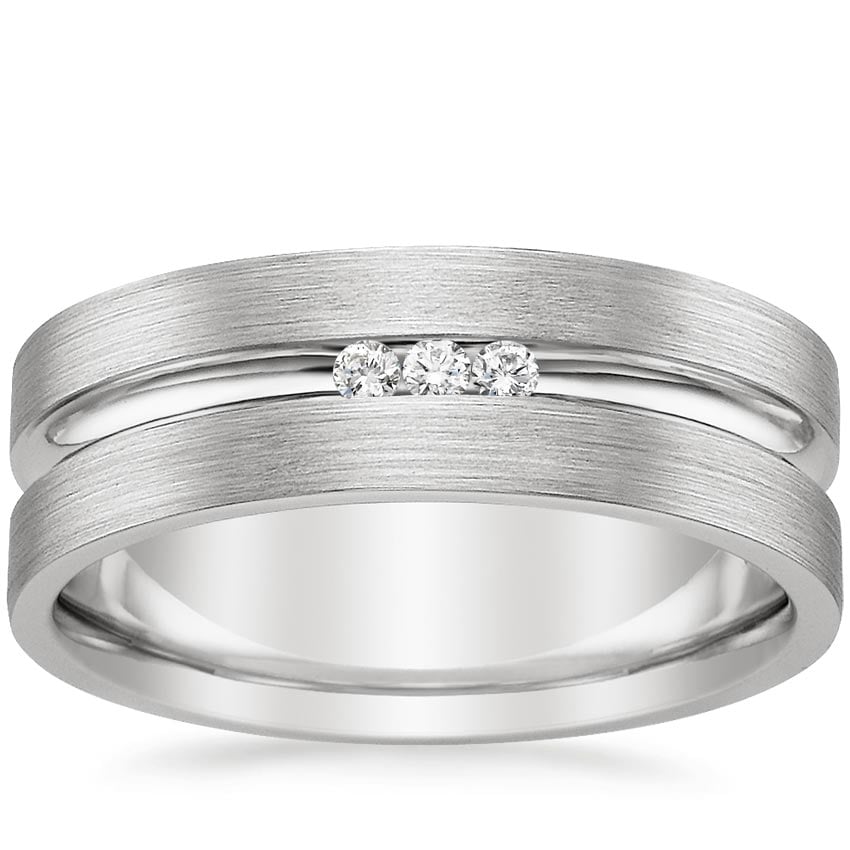 Lassen Diamond Ring in 18K White Gold