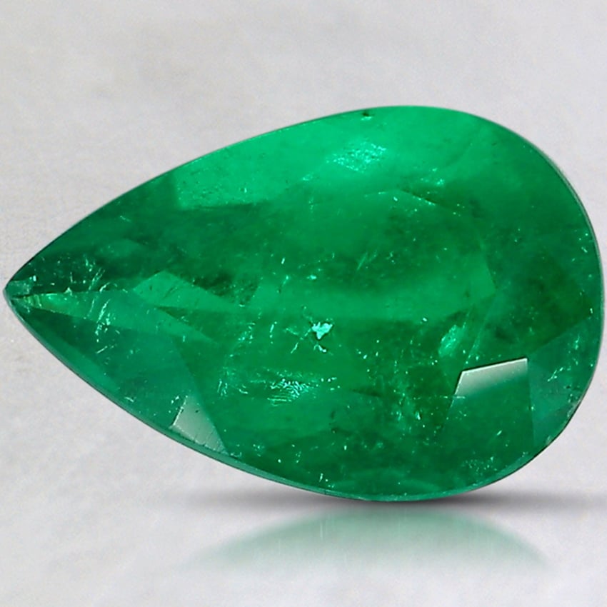 10.3x6.9mm Premium Pear Colombian Emerald