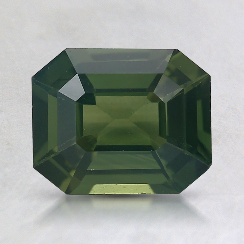 7.5x6.1mm Green Emerald Sapphire