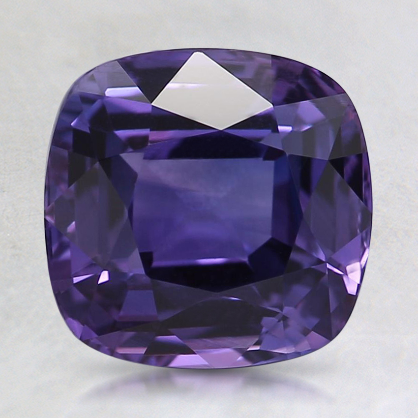 7.9x7.7mm Premium Purple Cushion Sapphire
