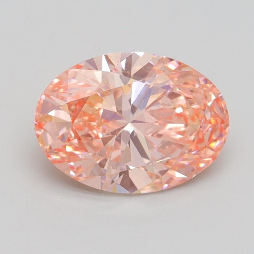 2.11 Ct. Fancy Vivid Pink Oval Lab Grown Diamond