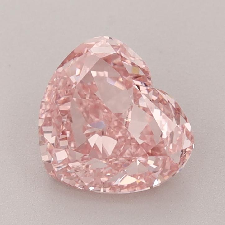 1.50 Ct. Fancy Vivid  Pink Heart Lab Grown Diamond