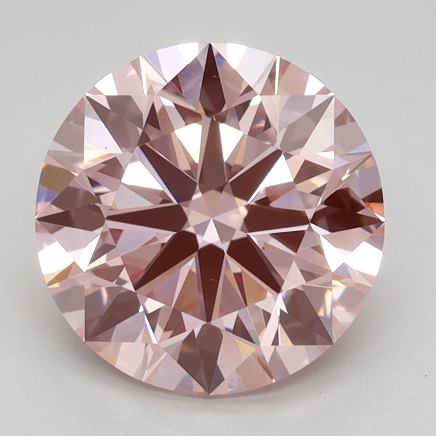 2.29 Ct. Fancy Intense Pink Round Lab Grown Diamond