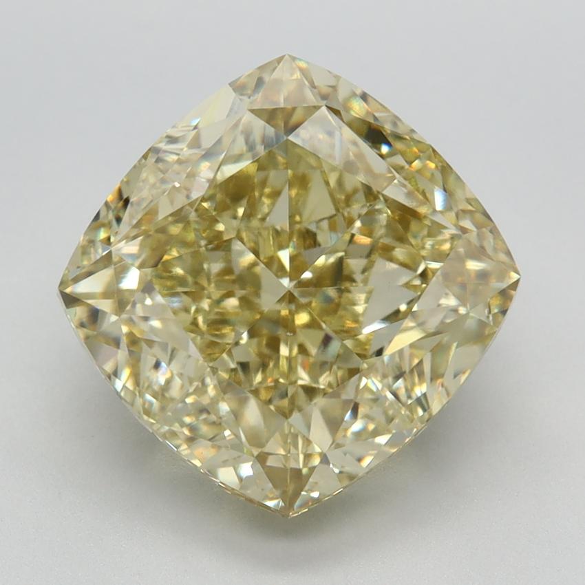 6.69 Ct. Fancy Intense Yellow Cushion Lab Grown Diamond