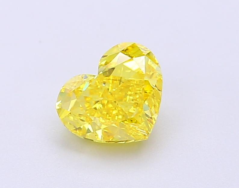 1.05 Ct. Fancy Vivid Yellow Heart Lab Grown Diamond