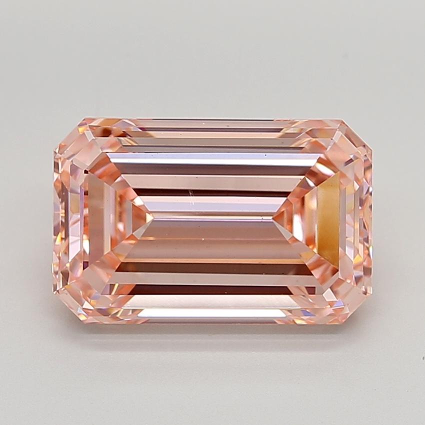 6.04 Ct. Fancy Vivid  Pink Emerald Lab Grown Diamond