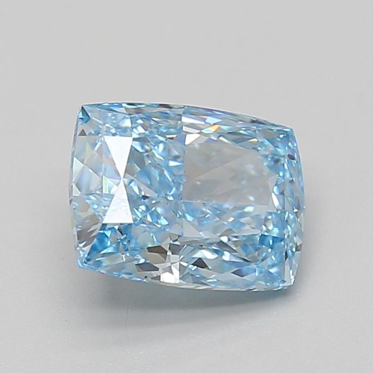 2.08 Ct. Fancy Vivid Blue Cushion Lab Grown Diamond