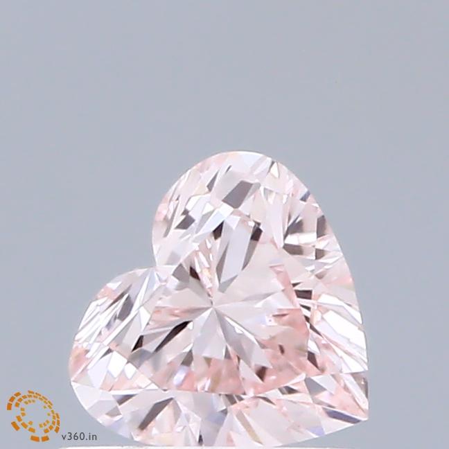 0.44 Ct. Fancy Pink Heart Lab Grown Diamond