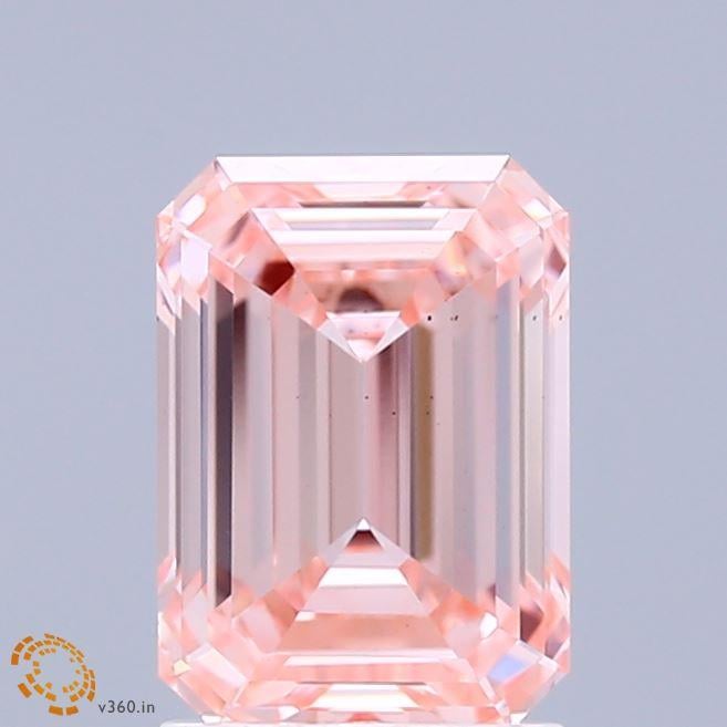 2.01 Ct. Fancy Intense Pink Emerald Lab Grown Diamond