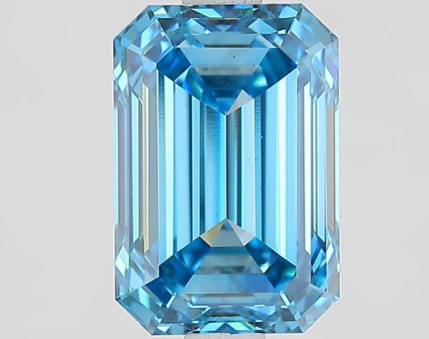 2.31 Ct. Fancy Vivid Blue Emerald Lab Grown Diamond