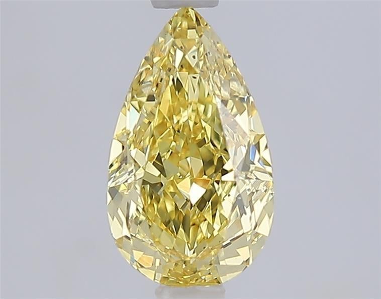 1.55 Ct. Fancy Intense  Yellow Pear Lab Grown Diamond