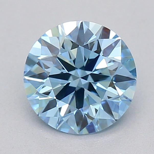 0.50 Ct. Fancy Vivid  Blue Round Lab Grown Diamond