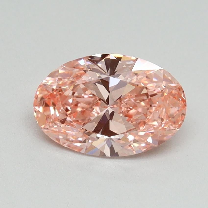 1.00 Ct. Fancy Vivid Pink Oval Lab Grown Diamond