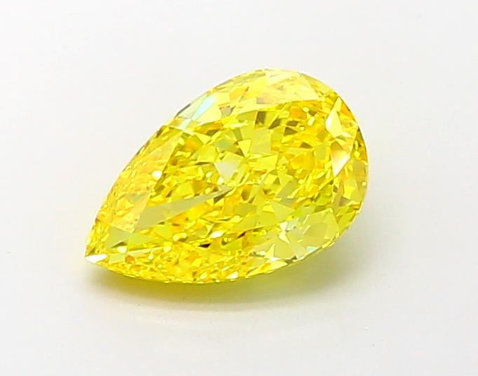 2.00 Ct. Fancy Vivid  Yellow Pear Lab Grown Diamond