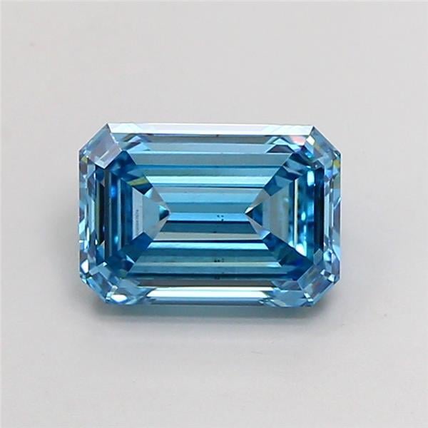 2.03 Ct. Fancy Vivid Blue Emerald Lab Grown Diamond