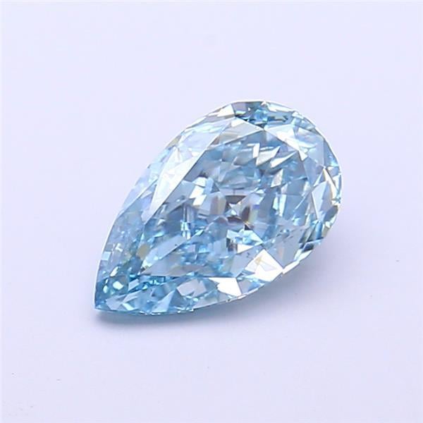 1.08 Ct. Fancy Vivid  Blue Pear Lab Grown Diamond