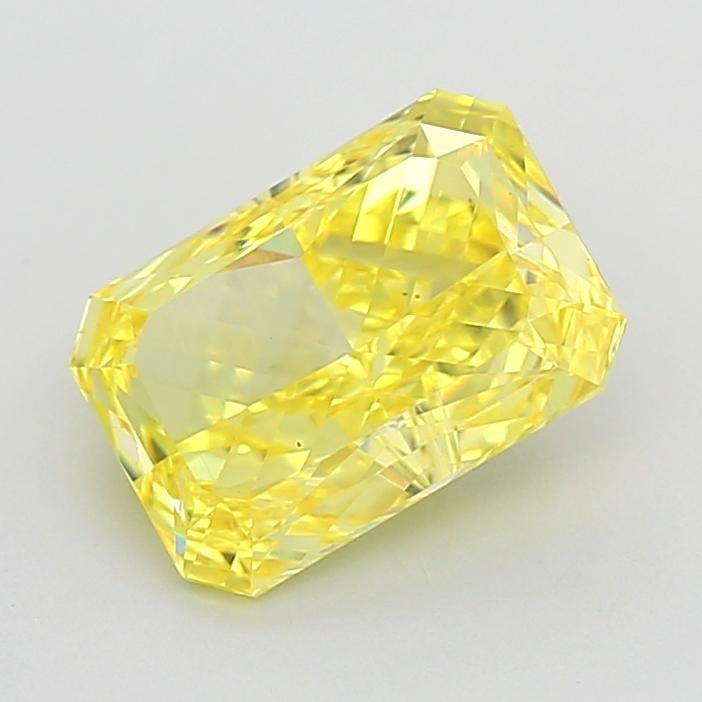 2.55 Ct. Fancy Vivid  Yellow Radiant Lab Grown Diamond