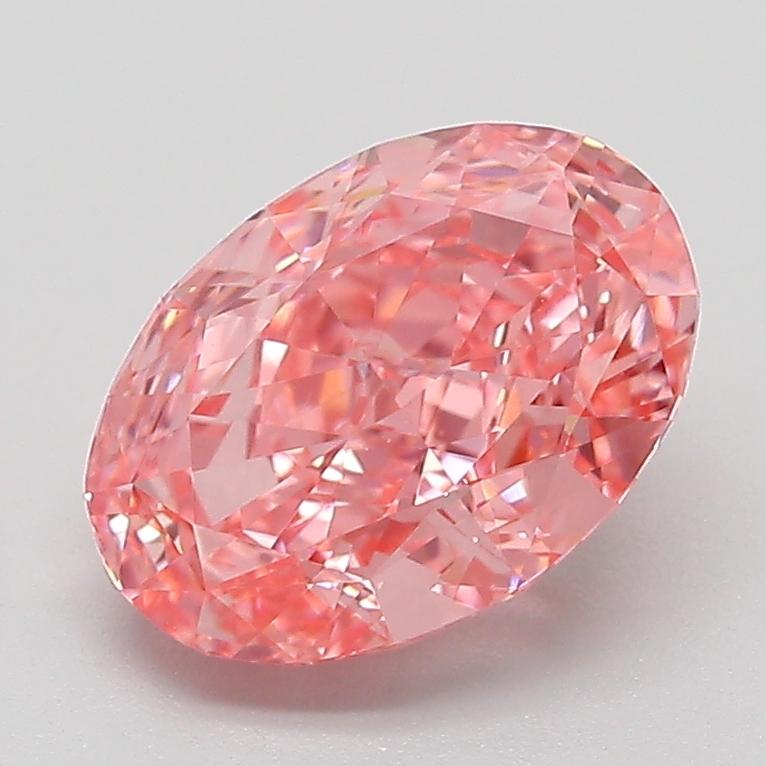 2.14 Ct. Fancy Vivid Pink Oval Lab Grown Diamond