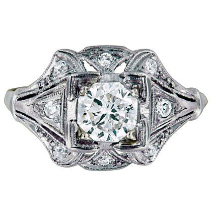 Art Nouveau Diamond Vintage Ring