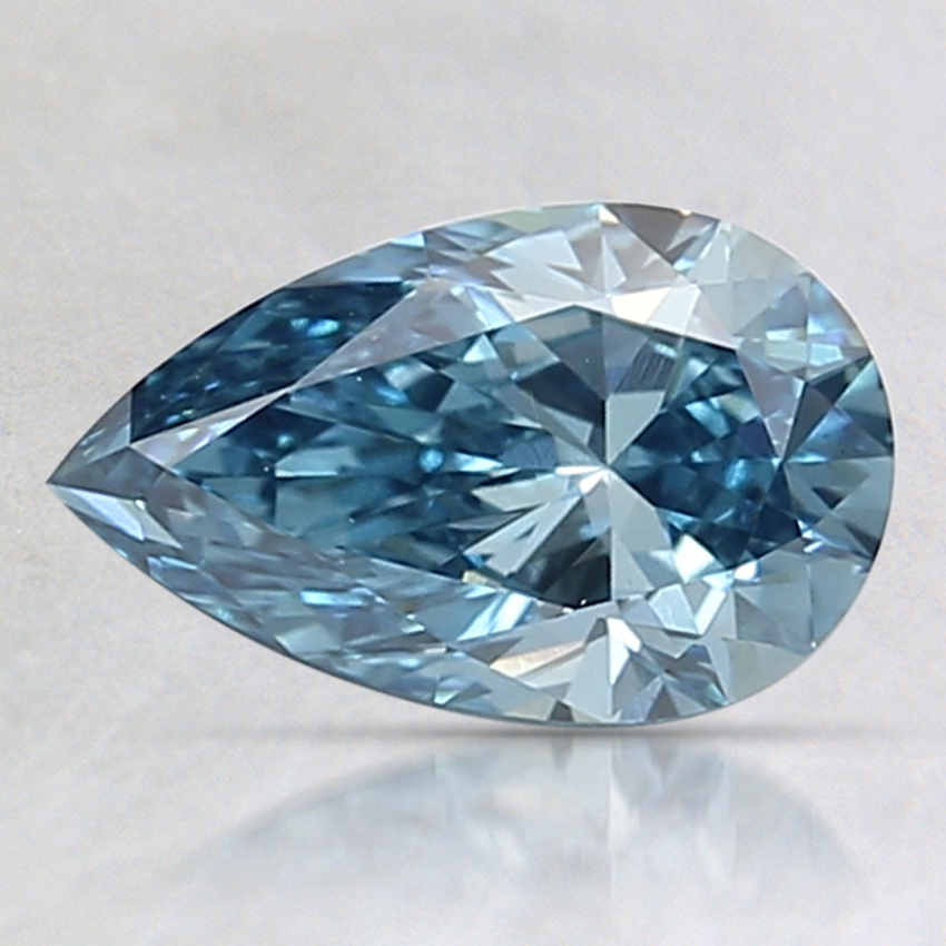 1.06 Ct. Fancy Vivid Blue Pear Lab Grown Diamond