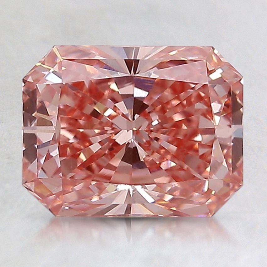 2.25 Ct. Fancy Intense Orangy Pink Radiant Lab Grown Diamond