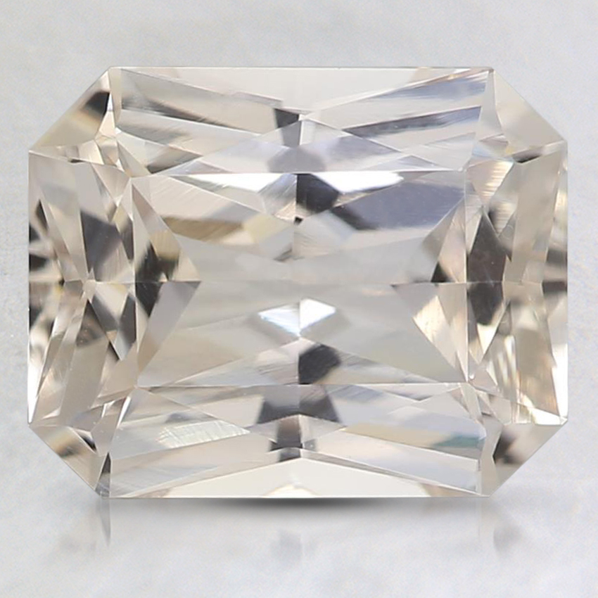 9.1x7.3mm Peach Radiant Sapphire