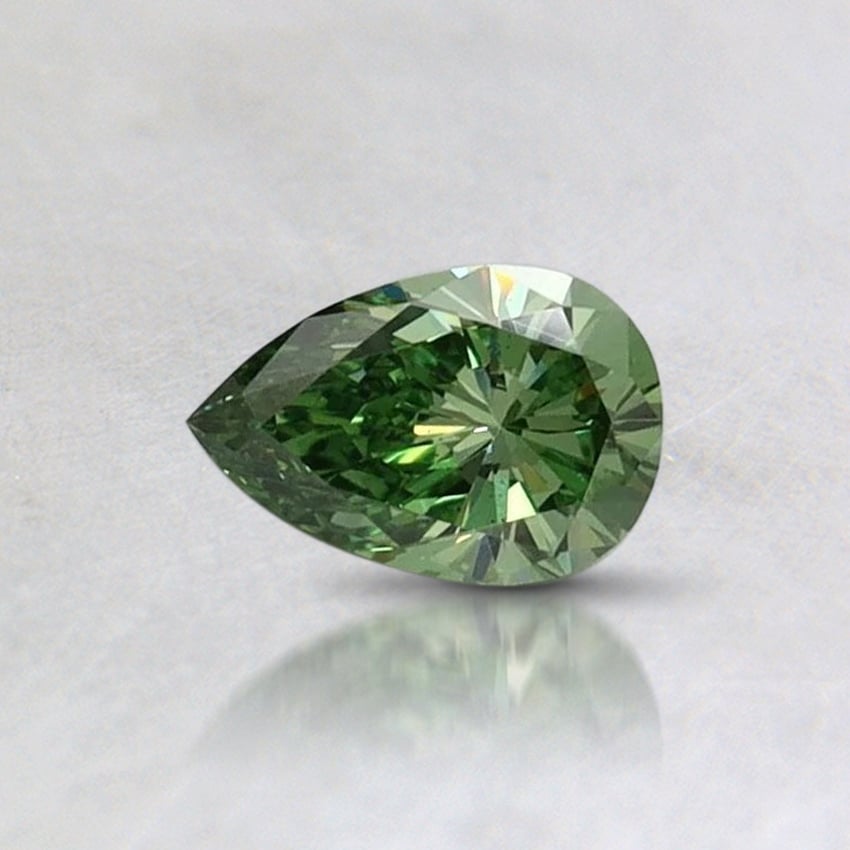 0.33 Ct. Fancy Vivid Green Pear Lab Grown Diamond