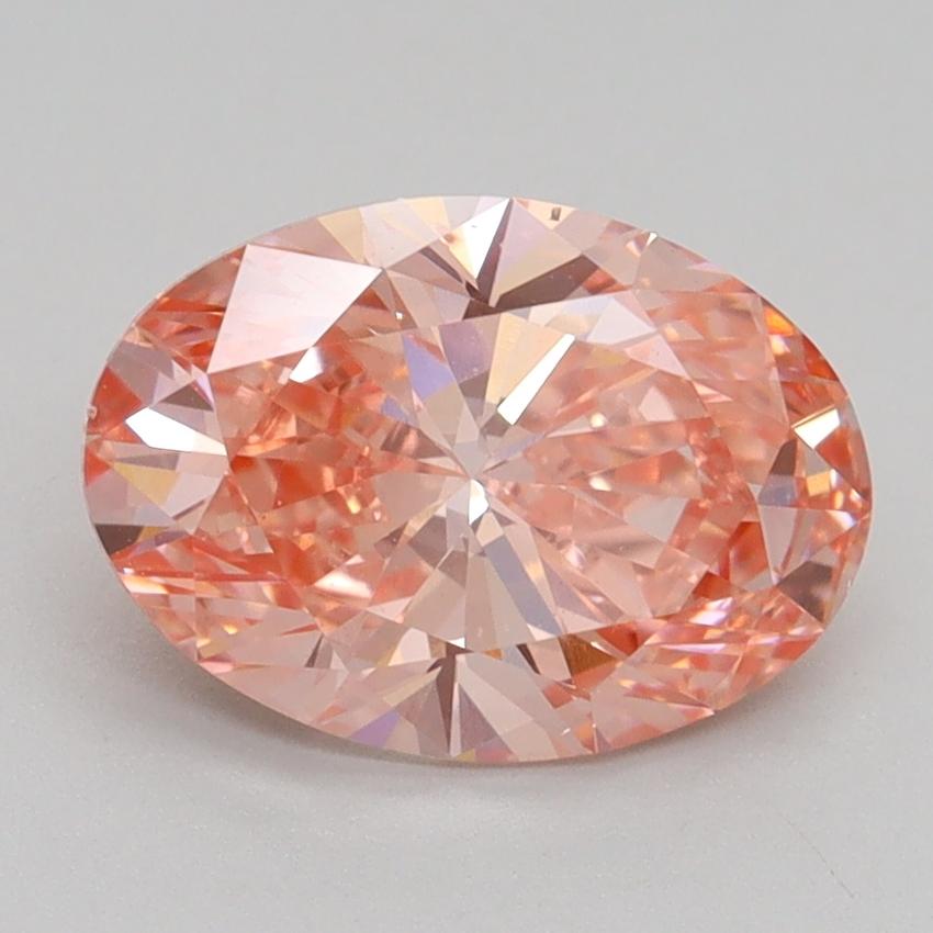 2.03 Ct. Fancy Vivid Pink Oval Lab Grown Diamond