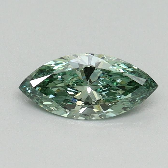 0.35 Ct. Fancy Vivid Green Marquise Lab Grown Diamond