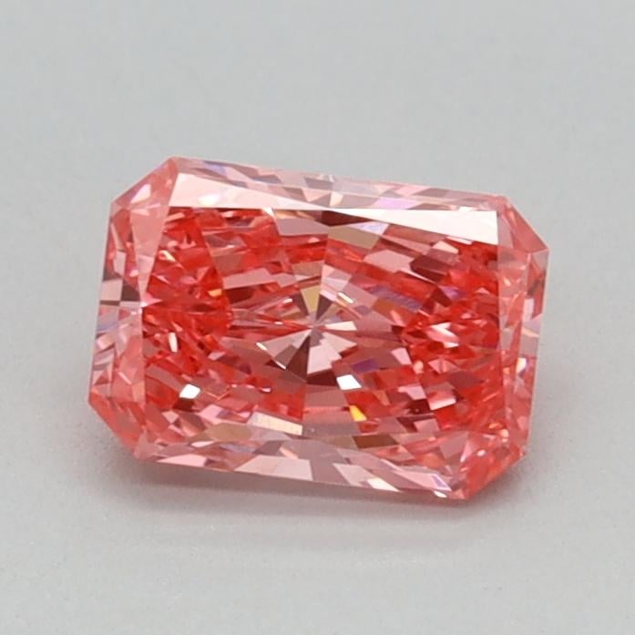 0.52 Ct. Fancy Vivid Pink Radiant Lab Grown Diamond
