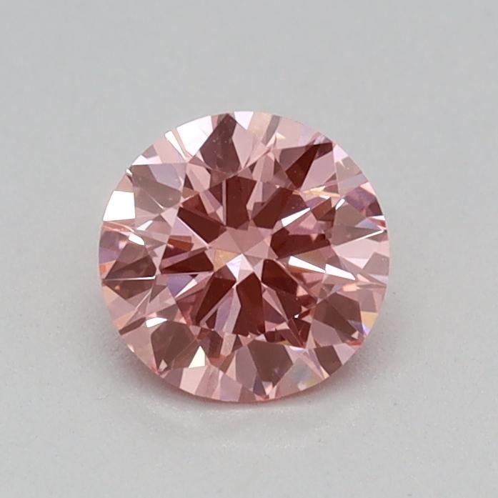 0.30 Ct. Fancy Vivid Pink Round Lab Grown Diamond