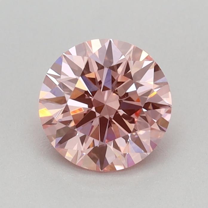 0.56 Ct. Fancy Vivid Pink Round Lab Grown Diamond