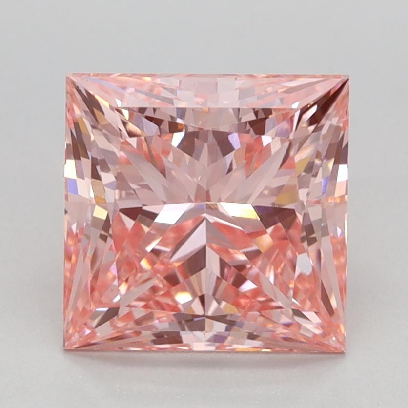 2.02 Ct. Fancy Vivid Pink Princess Lab Grown Diamond