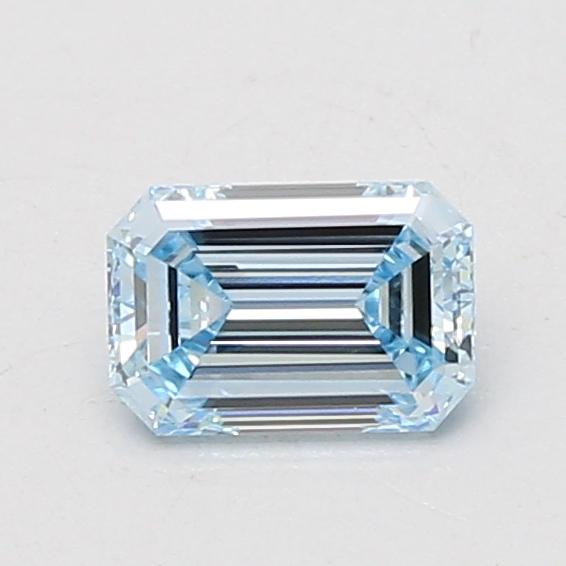 0.73 Ct. Fancy Intense Blue Emerald Lab Grown Diamond