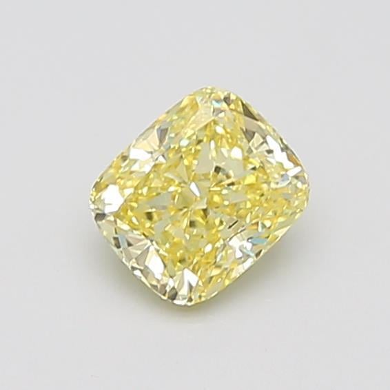 1.09 Ct. Fancy Intense Yellow Cushion Lab Grown Diamond