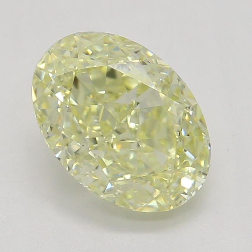 1.22 Ct. Fancy Light Yellow Oval Diamond