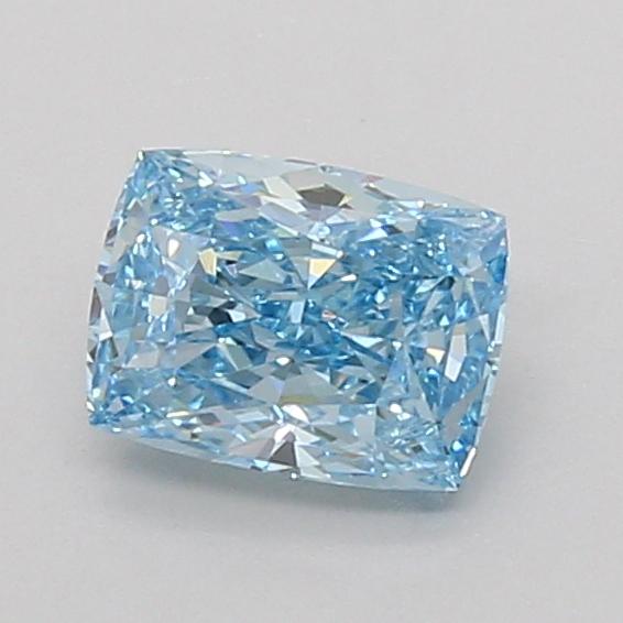 1.00 Ct. Fancy Vivid Blue Cushion Lab Grown Diamond