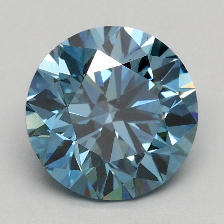 1.18 Ct. Fancy Vivid Blue Round Lab Grown Diamond